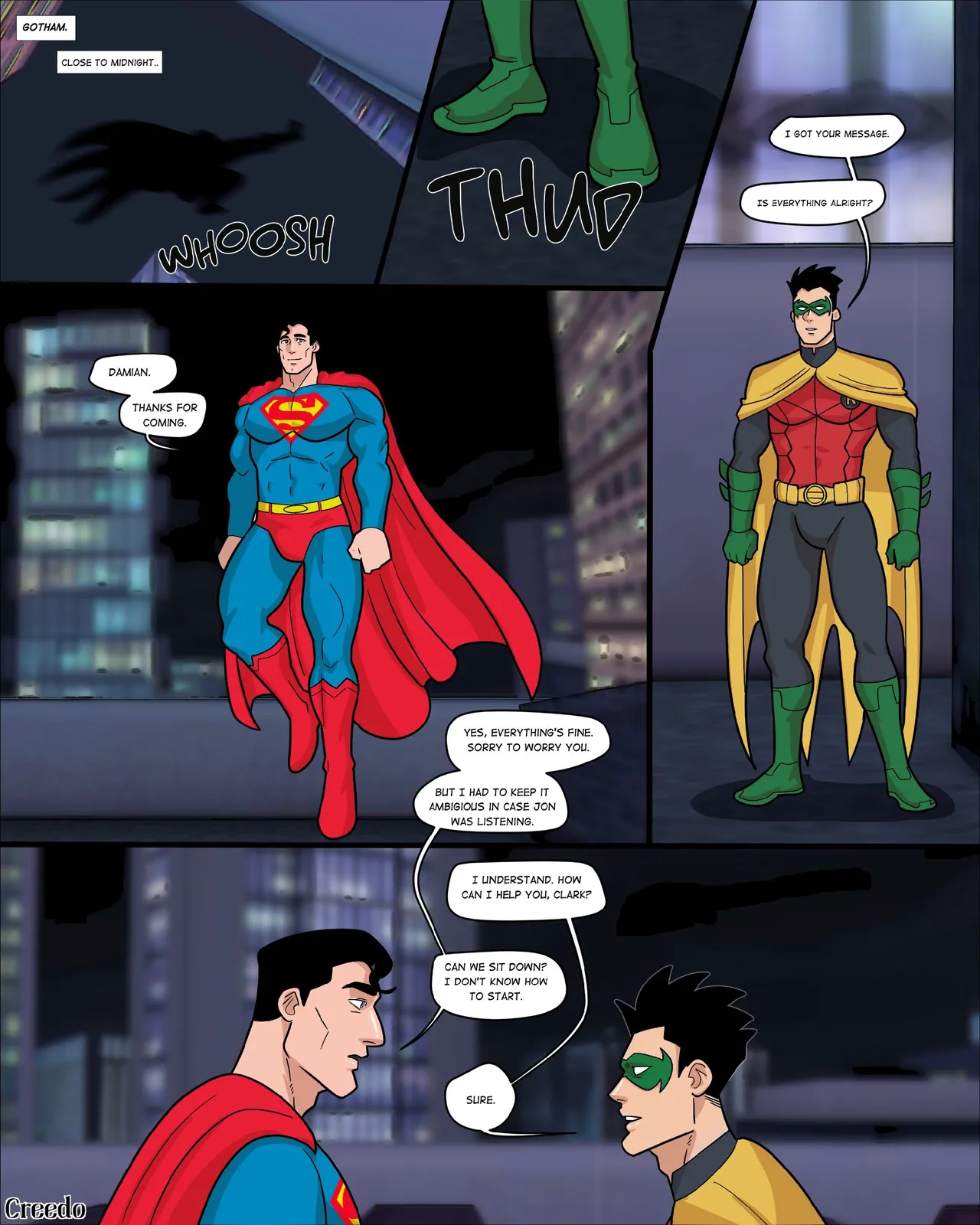 Superman x Robin : Heroic Lessons page 2 full