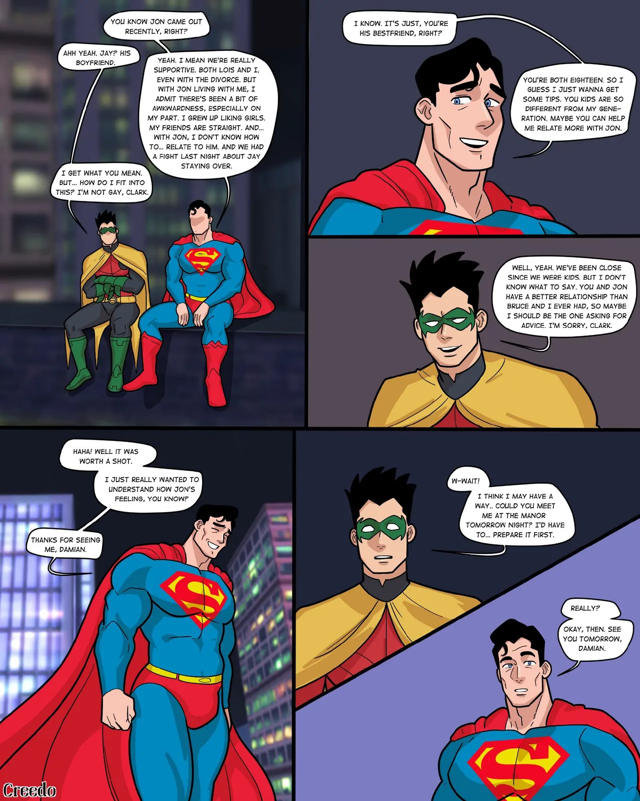 Superman x Robin : Heroic Lessons page 3 full