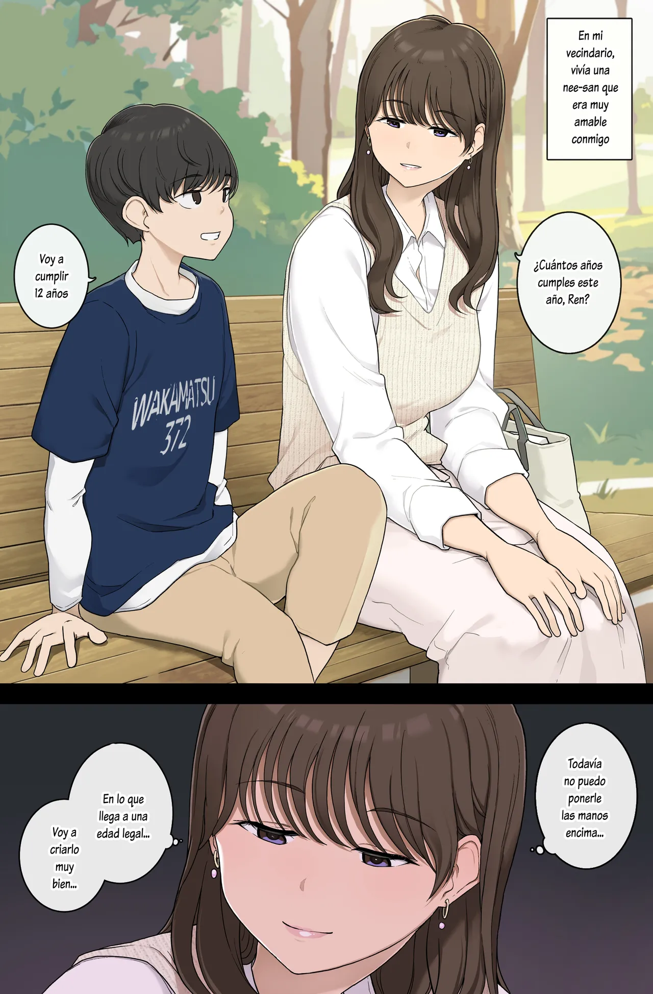 Danshi o Muku na mama Sodatete Hoshoku suru Warui Onee-san Spanish page 1 full