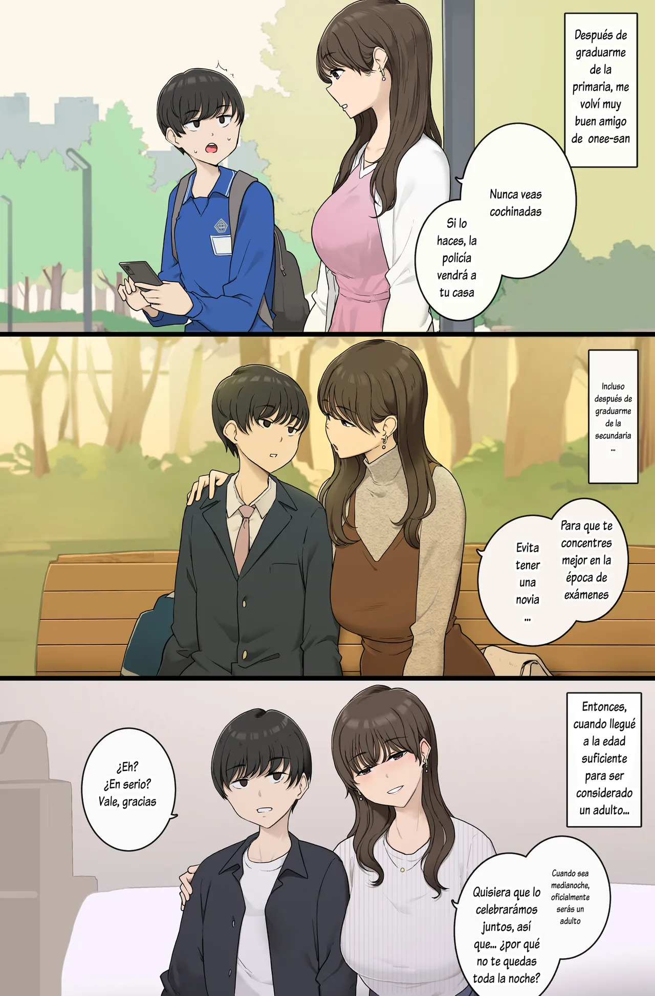 Danshi o Muku na mama Sodatete Hoshoku suru Warui Onee-san Spanish page 2 full