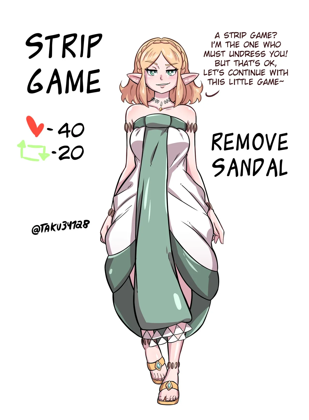 Zelda Strip Game page 1 full