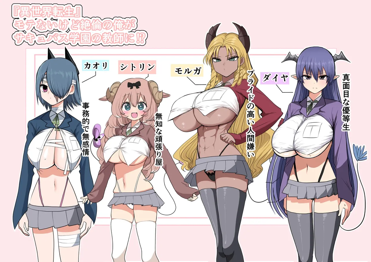 "Isekai Tensei" Motenai kedo Zetsurin no Ore ga Succubus Gakuen no Kyoushi ni!? page 1 full