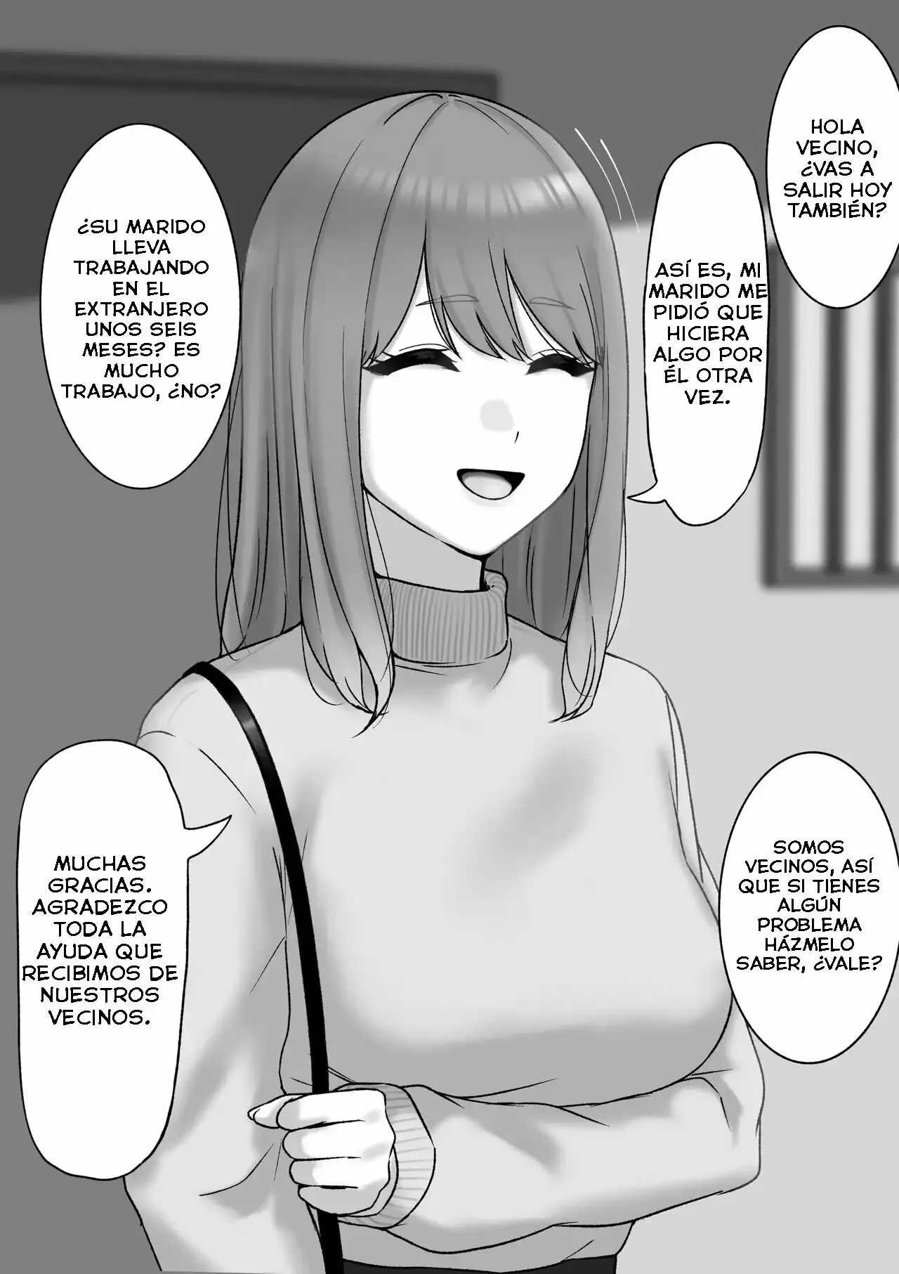 Otto ga Kaigai Shucchouchuu no Hitozuma | Una Esposa Cuyo Marido Está En Un Viaje De Negocios Al Extranjero page 1 full