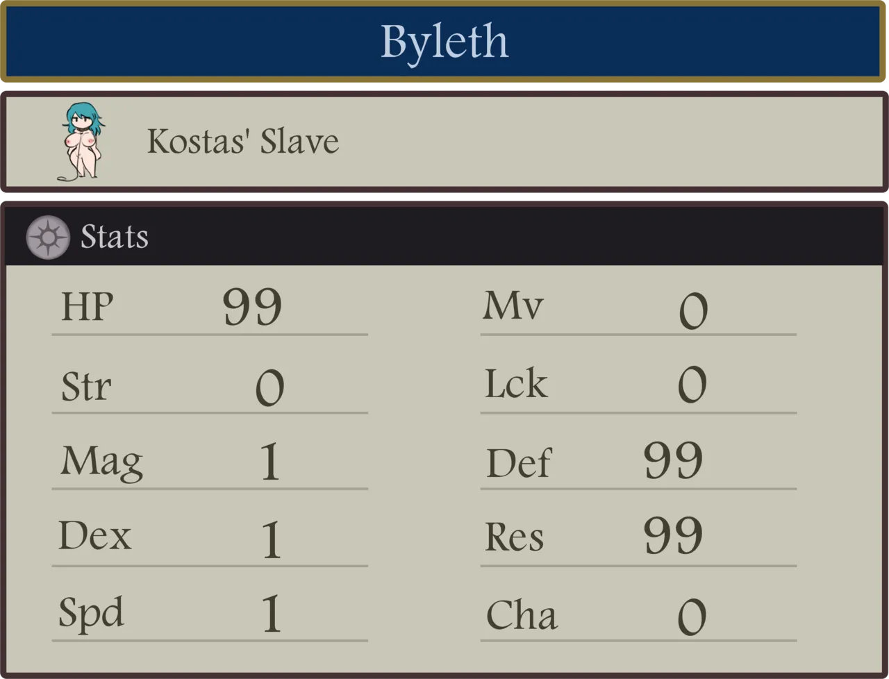 Byleth's REAL class page 2 full