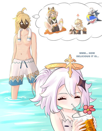 Paimon in trouble cover