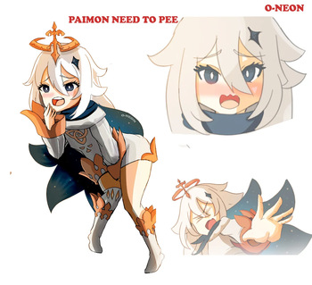 Paimon need to pee cover