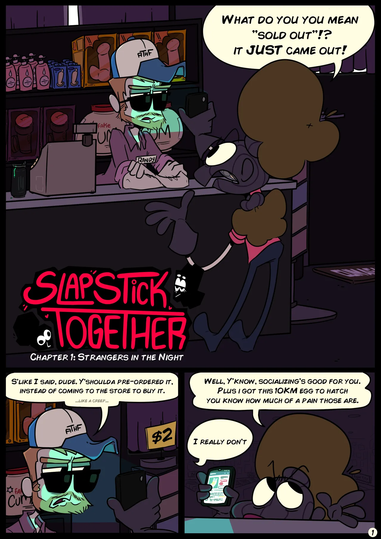 Slapstick Together Chapter 1: Strangers in the Night page 3 full