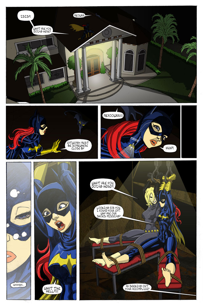 Sektujai - Batgirl feet tickle with Catwoman page 1 full