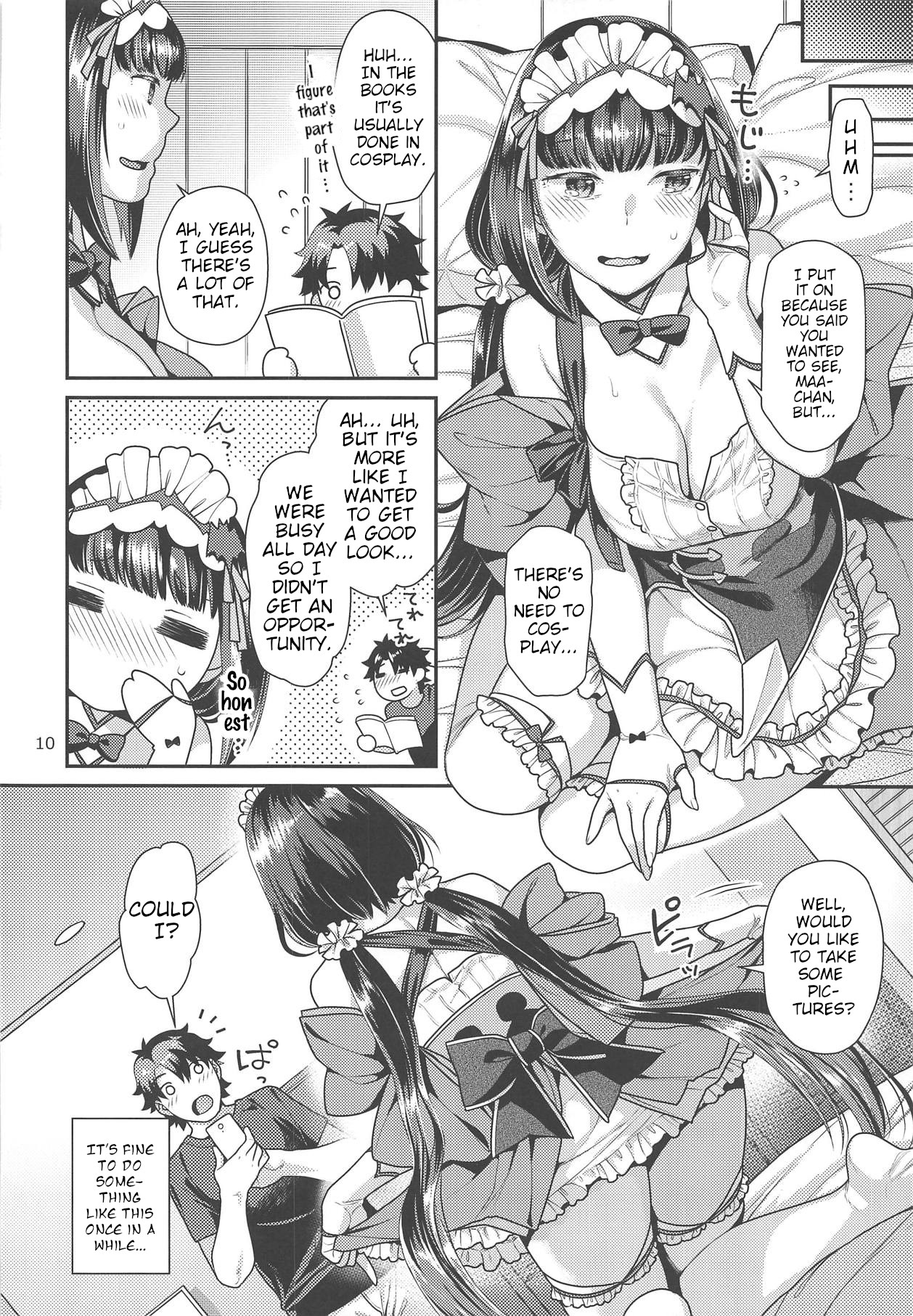 Maid Cos Osakabehime to Off-Pako Suru Hon | Having Off-Pako With Maid Cos Osakabehime Book page 9 full