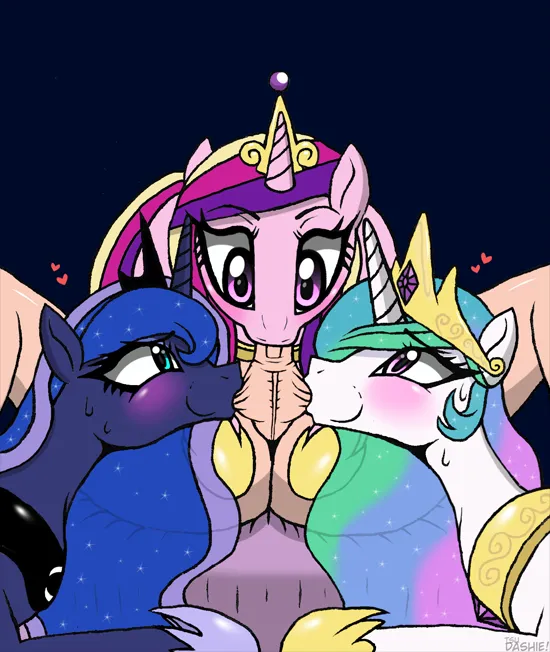 Cadance, Luna, And Celestia Invite You To A Pony Princess Porno Party page 9 full