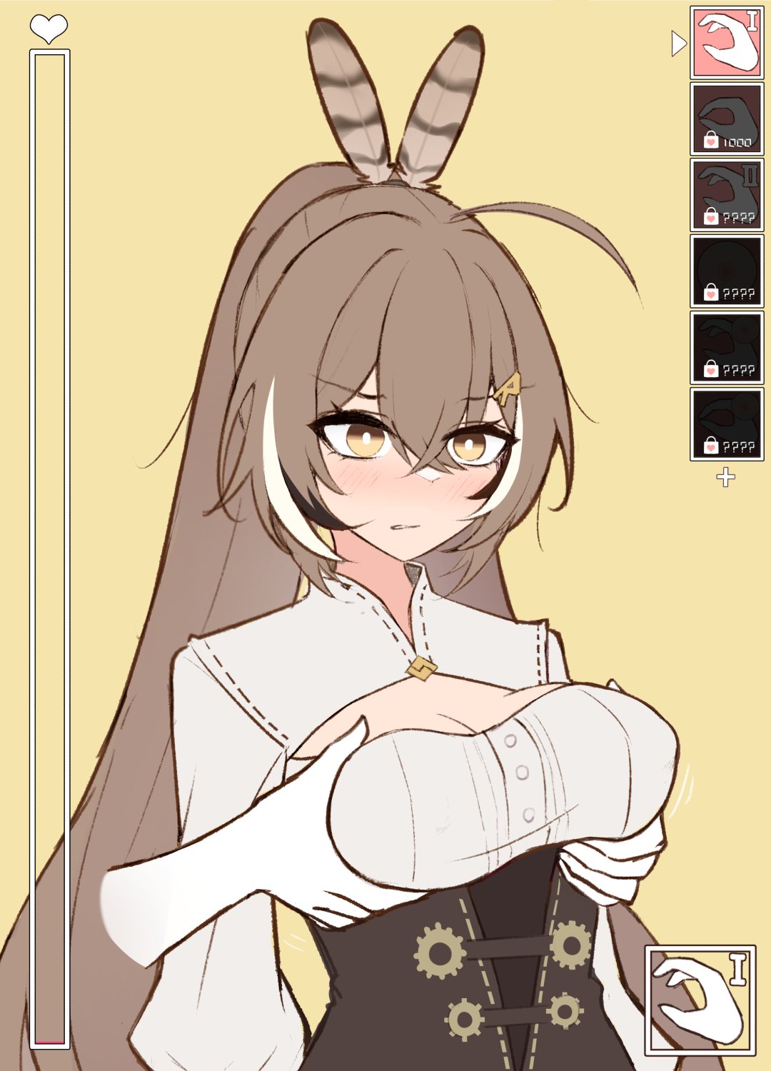 Massaging Mumei's moomers until she mooms page 3 full