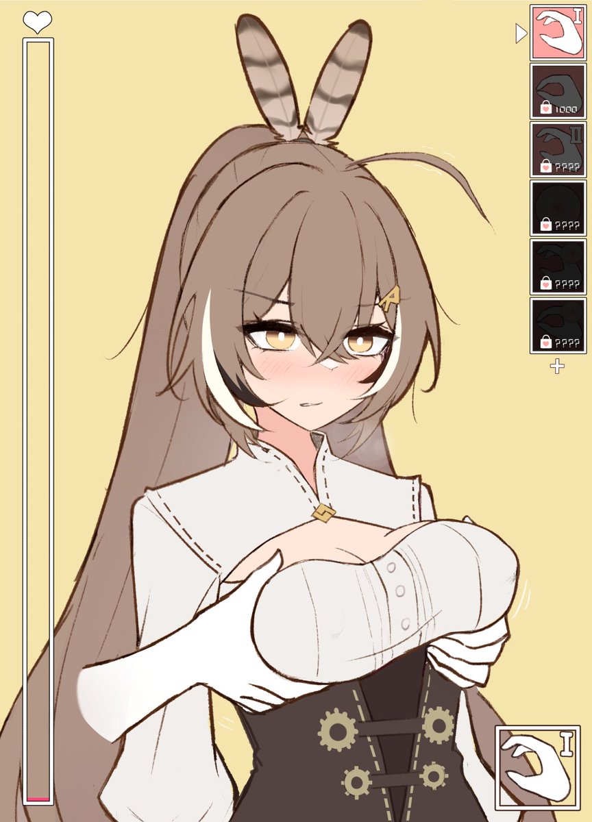 Massaging Mumei's moomers until she mooms page 4 full