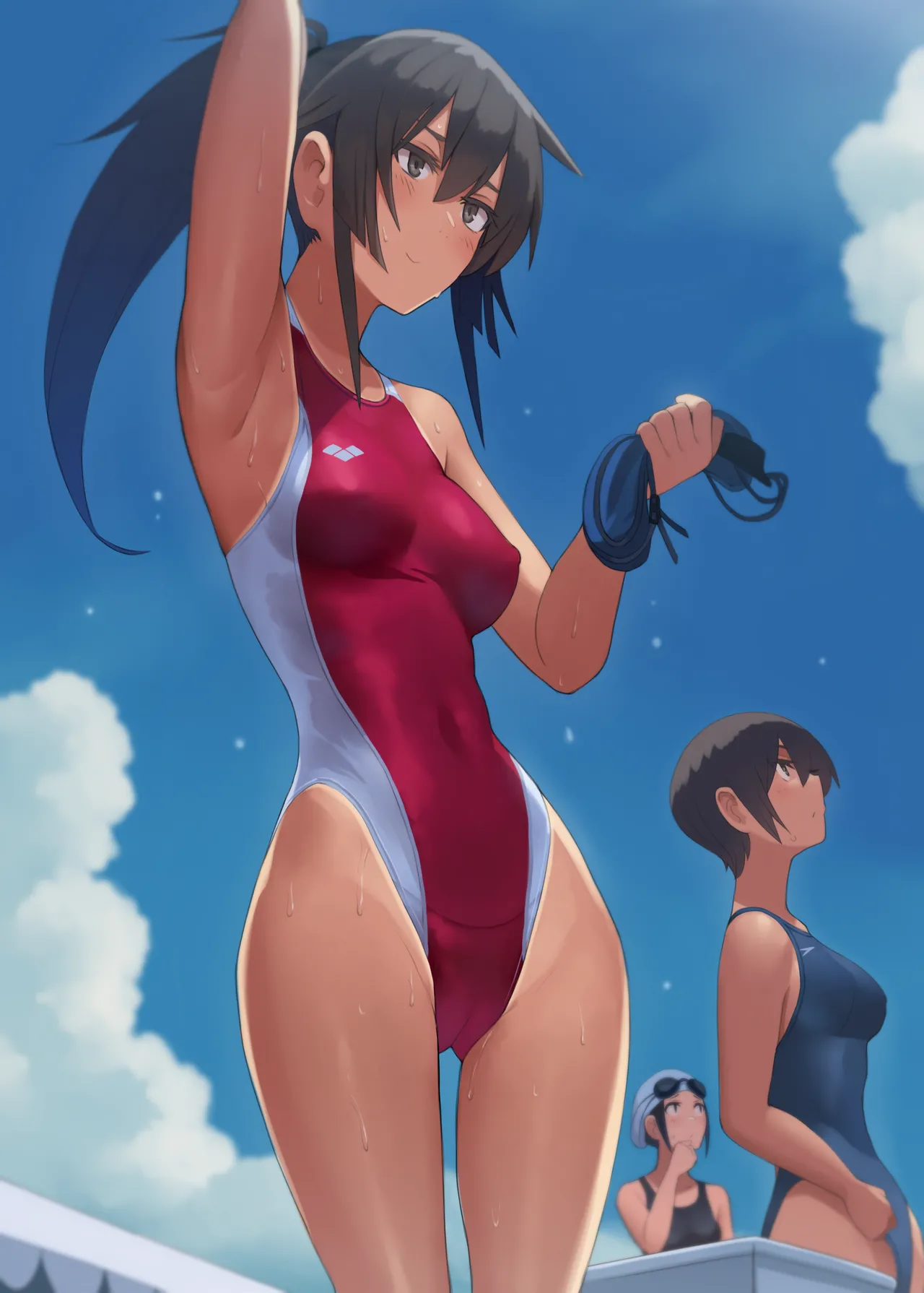 Murasame-senpai no Aka Kyōsui + Gaman Dekinai Kuronami-san page 2 full