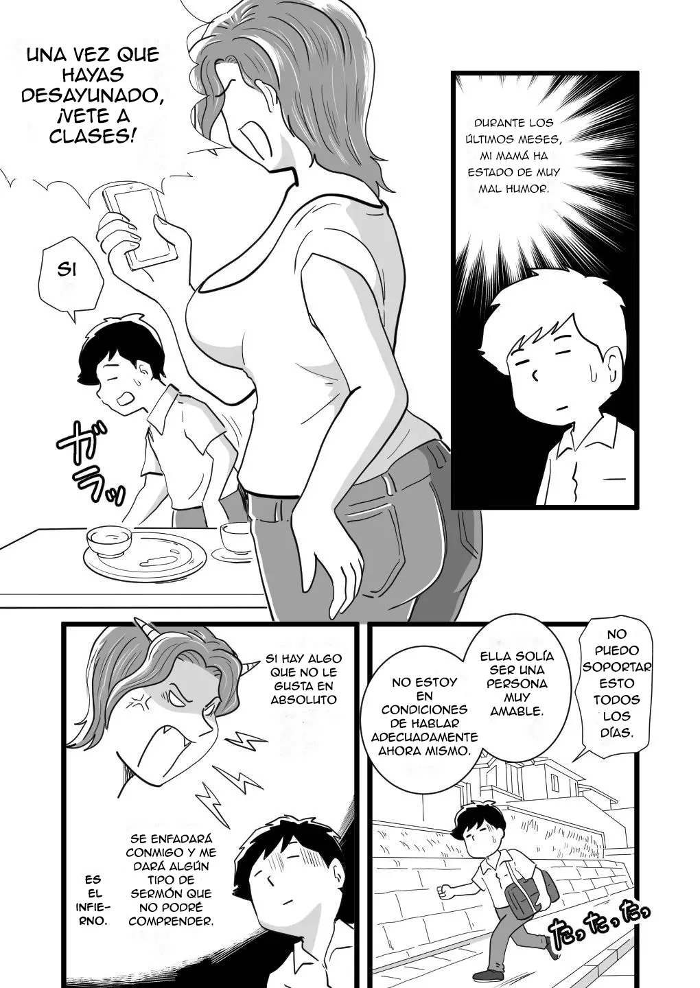 Kigen no Warui Haha wo Koufuku ni Saseta Musuko - El Hijo que Consiguió Hacer Feliz a su Gruñona Madre page 5 full