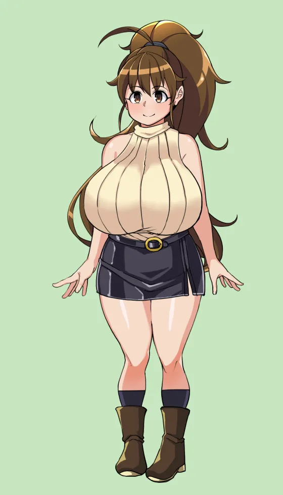 tnsmpprじゃない人RPGの立ち絵進捗_全衣装一覧+全裸+膨乳化 page 1 full