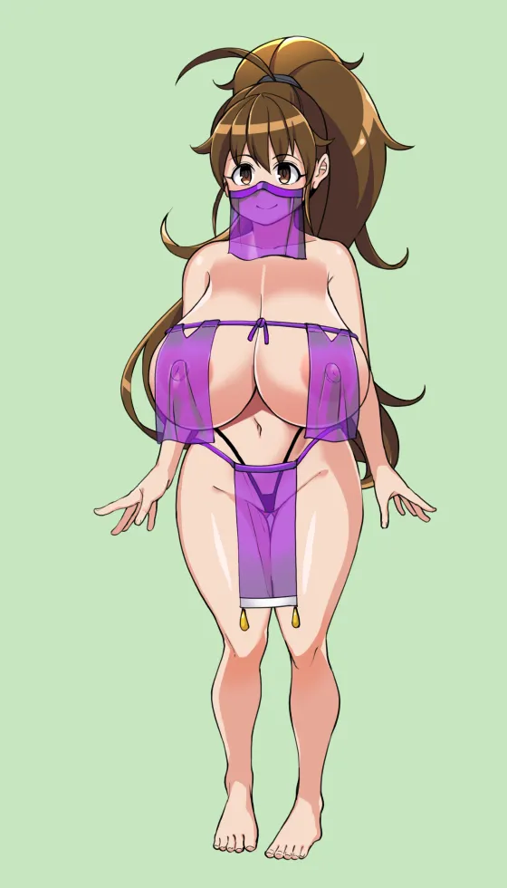 tnsmpprじゃない人RPGの立ち絵進捗_全衣装一覧+全裸+膨乳化 page 9 full