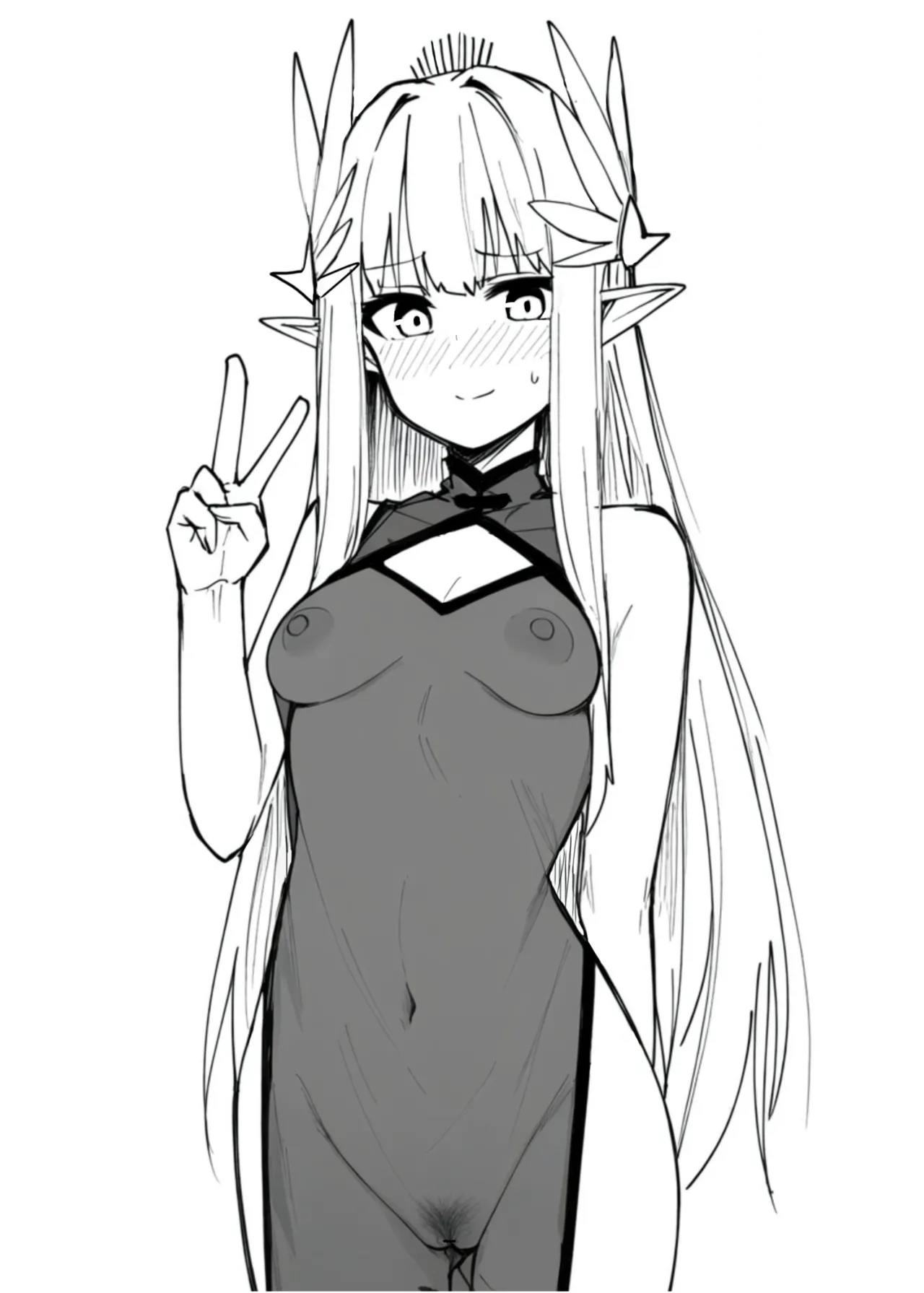 Arknights See-Through China Dress Club Hitori Goudou page 4 full