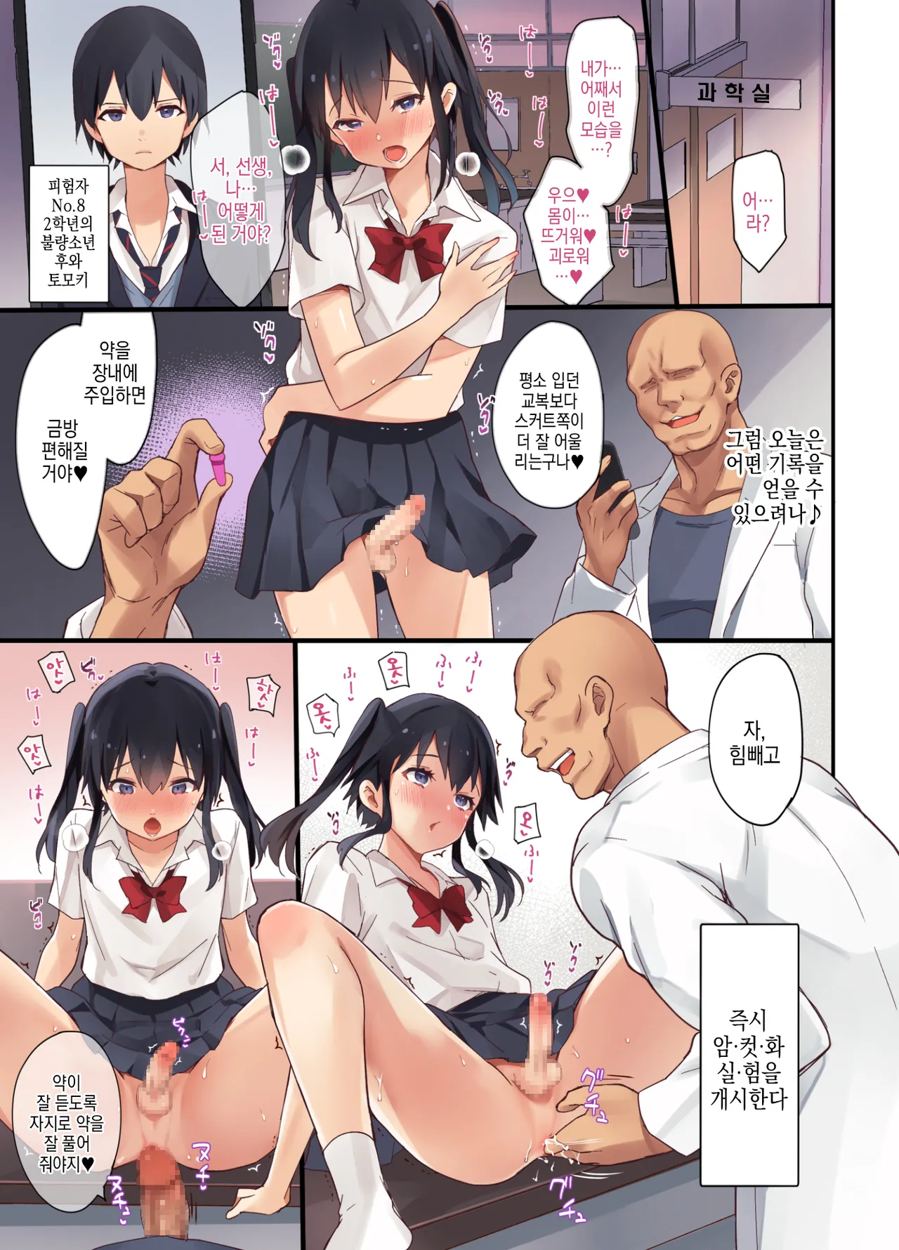Mesu-ka Jikken ~Kenzen Shounen Mesu Ochi Kiroku~ | 암컷화실험 -건전소년암컷타락기록- page 3 full