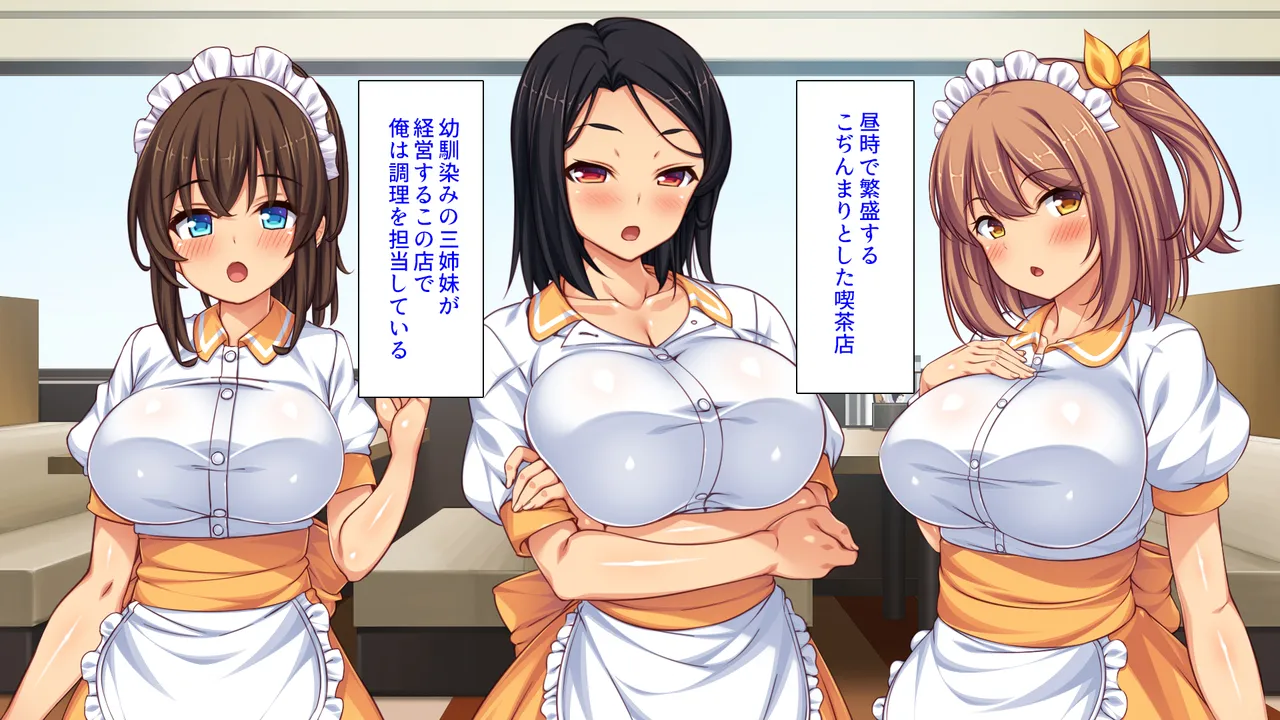 美人姉妹のカフェで働いたら給料が払えないと言うので身体で払ってもらった page 9 full