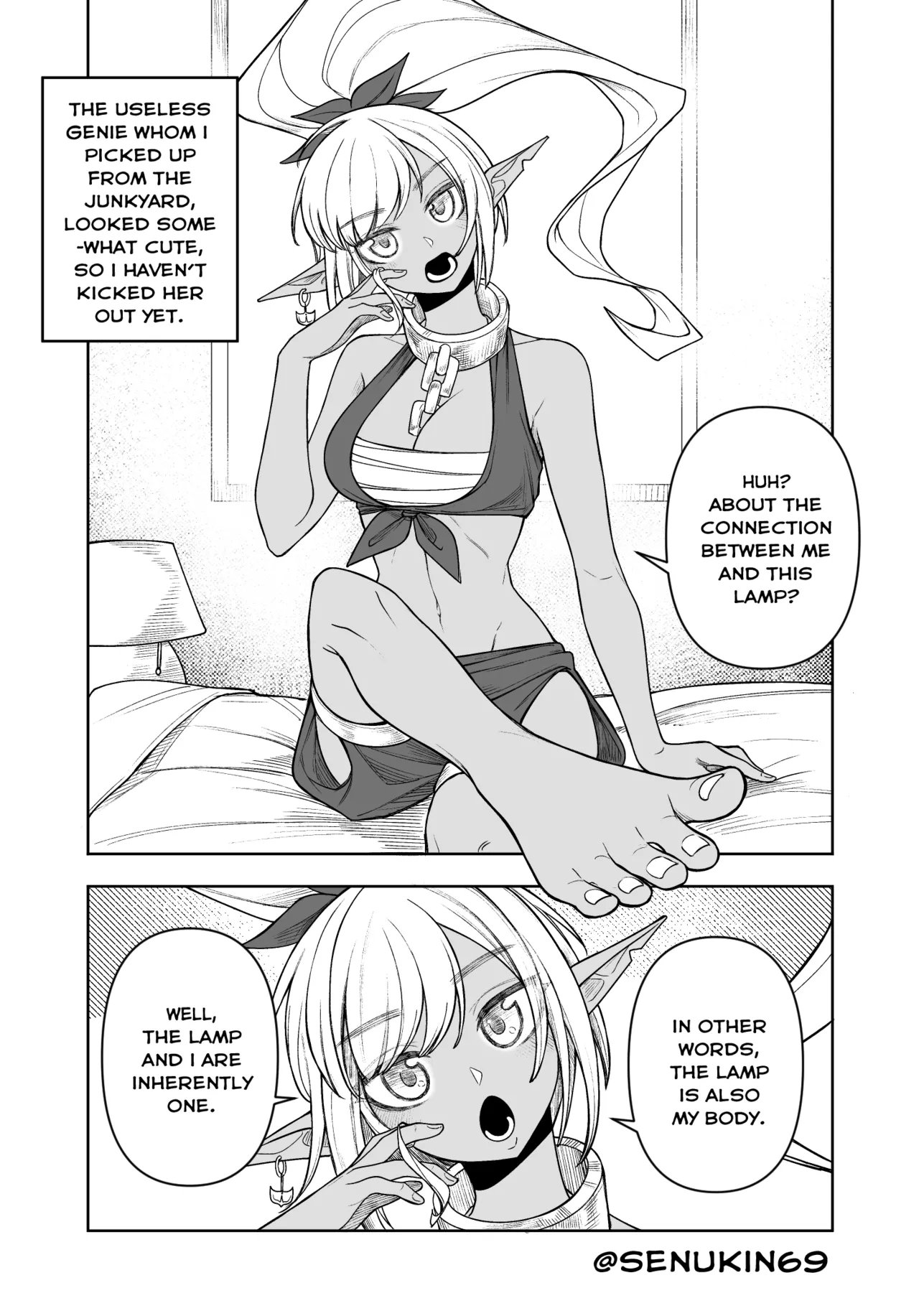 The Useless Genie and her intrusive-thoughts Master page 6 full