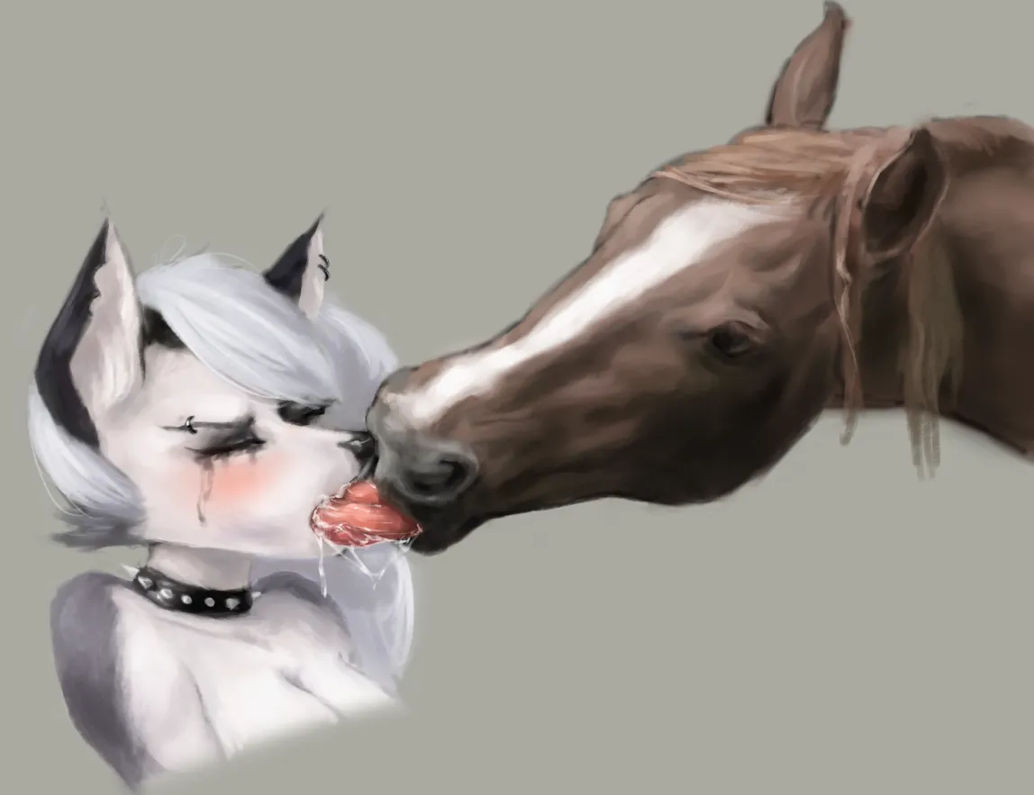 Women and Furries Kissing Animals page 4 full
