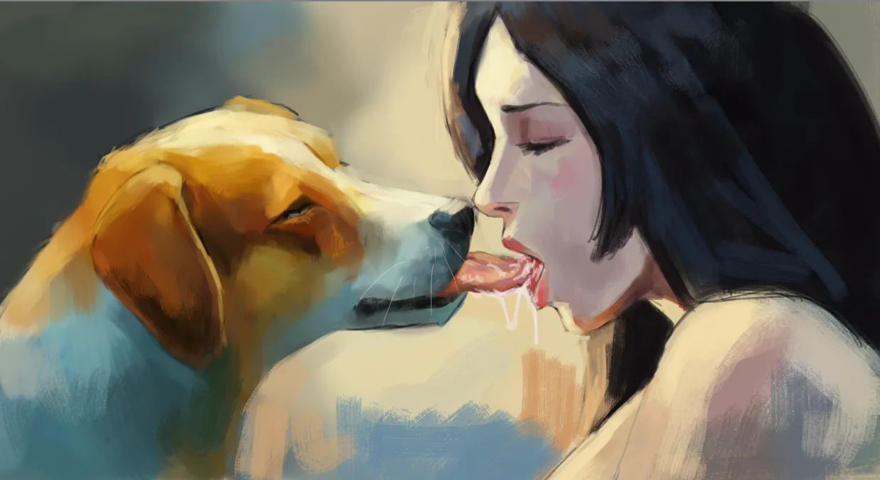 Women and Furries Kissing Animals page 9 full