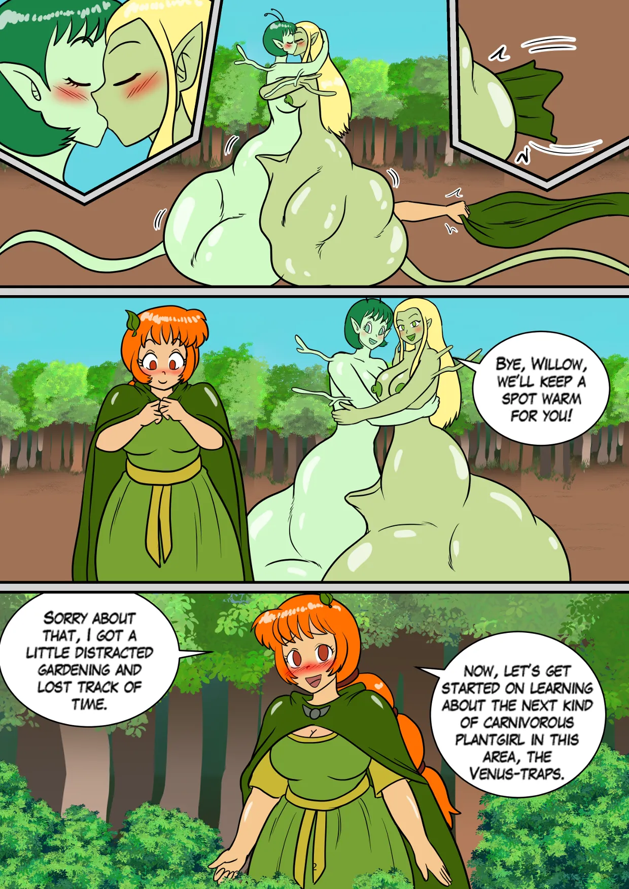 Willow's Guide to Carnivorous Plantgirls Vol. 2: Venus-Traps page 3 full