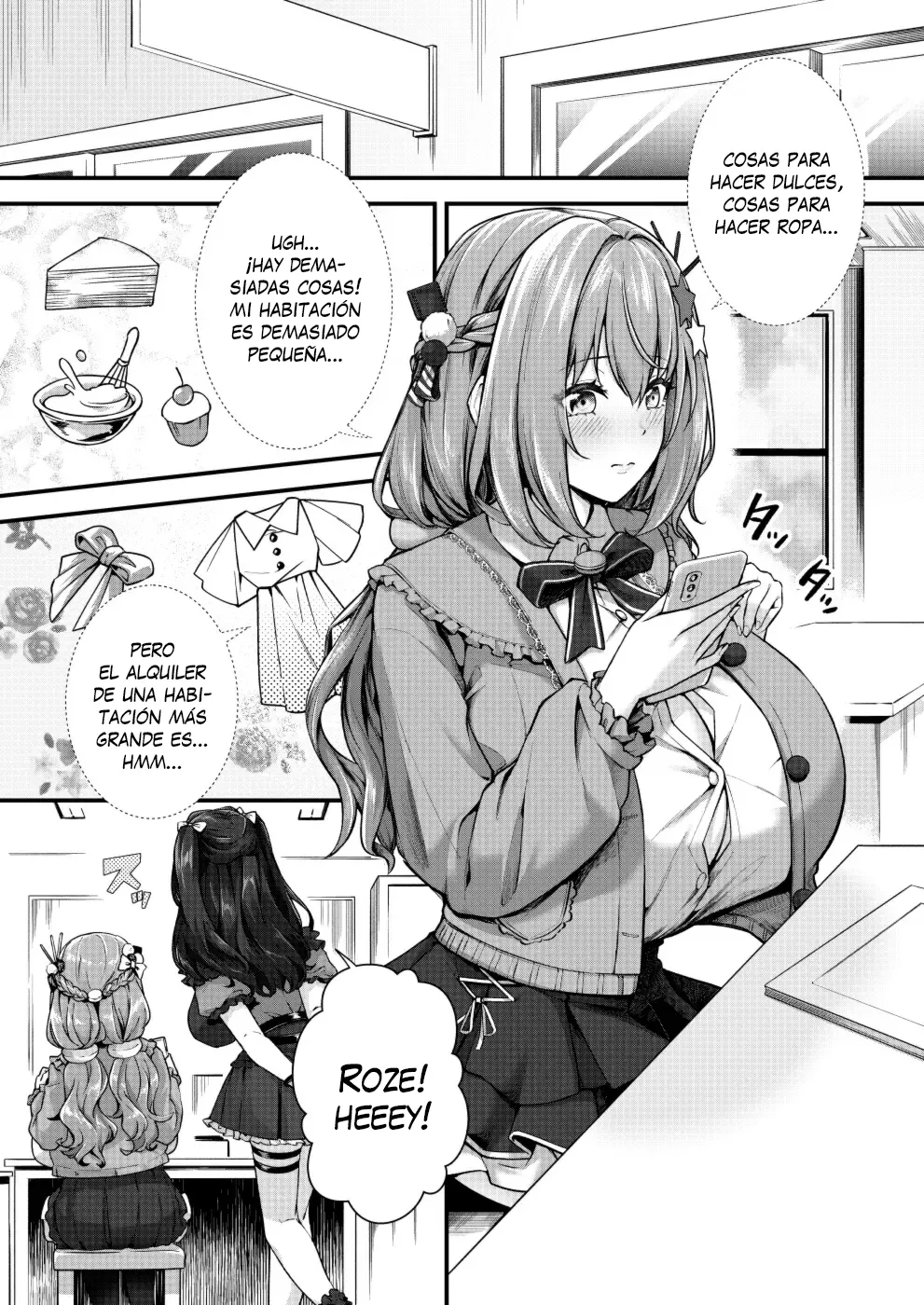 Chobakunyuu de Bonyuu Taishitsu no Watakushi to Hara ni Ichimotsu o Kakushite iru Jiraikei Joshi no Dousei Seikatsu | Vida de Convivencia Entre Una Chica de Grandes Tetasque Lactan y Una Chica con Un Gran Bulto page 3 full