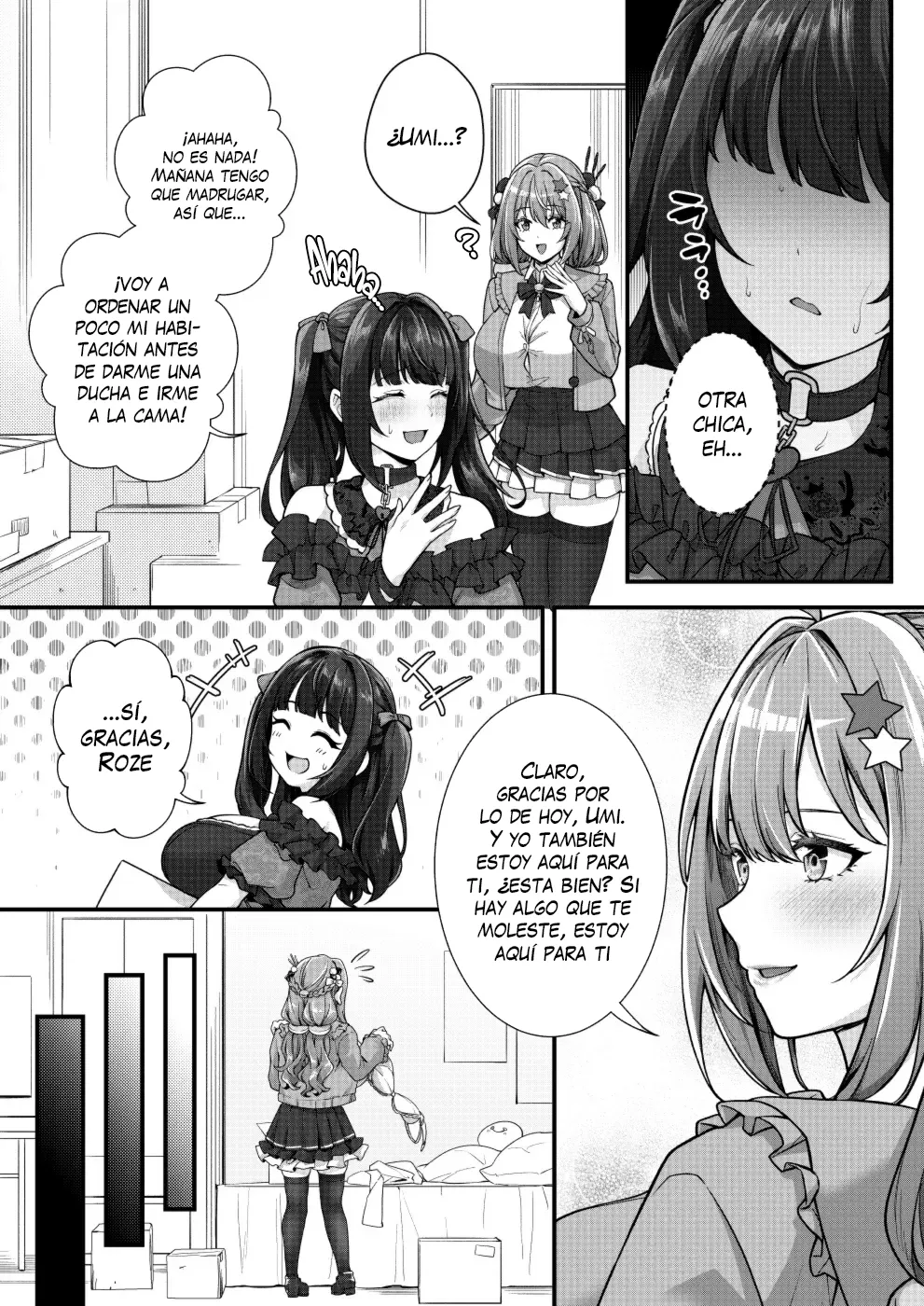 Chobakunyuu de Bonyuu Taishitsu no Watakushi to Hara ni Ichimotsu o Kakushite iru Jiraikei Joshi no Dousei Seikatsu | Vida de Convivencia Entre Una Chica de Grandes Tetasque Lactan y Una Chica con Un Gran Bulto page 7 full
