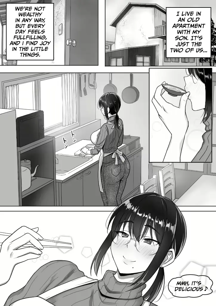 Binbou Gurashi na Boshi Katei no Oyako Koubi wa Kimochi Ii. | Mother &amp; Son Bonding in a Poor Single-Parent Household Feels Good page 2 full