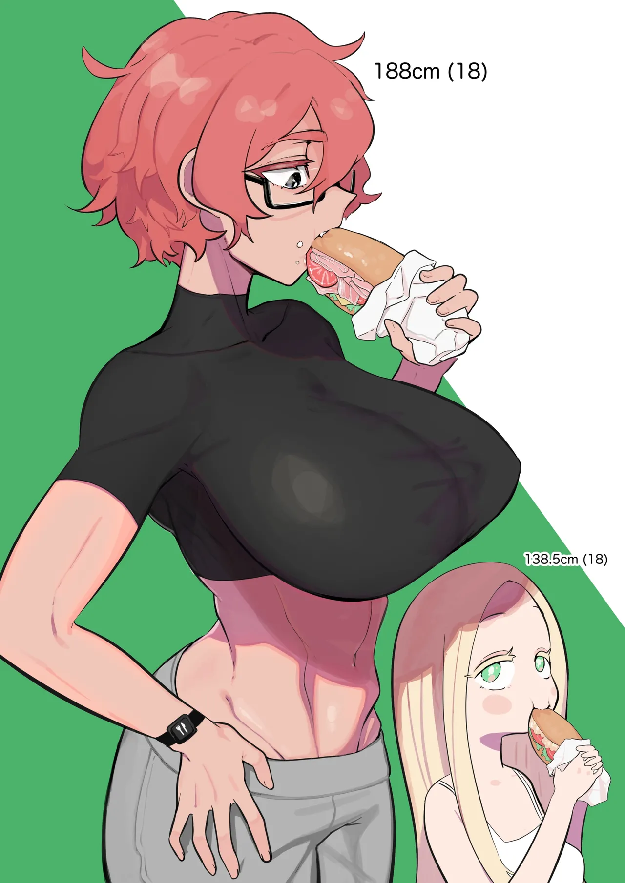 Futajo Shouka Ecchi Manga | Futanari Digestion H-Manga page 8 full