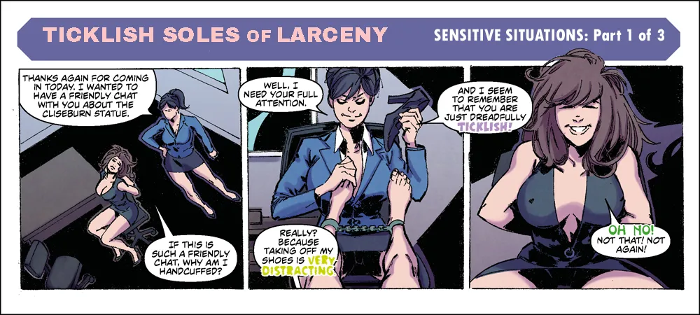 Bandito - Ticklish Soles of Larceny - 3 Panel Comic page 1 full