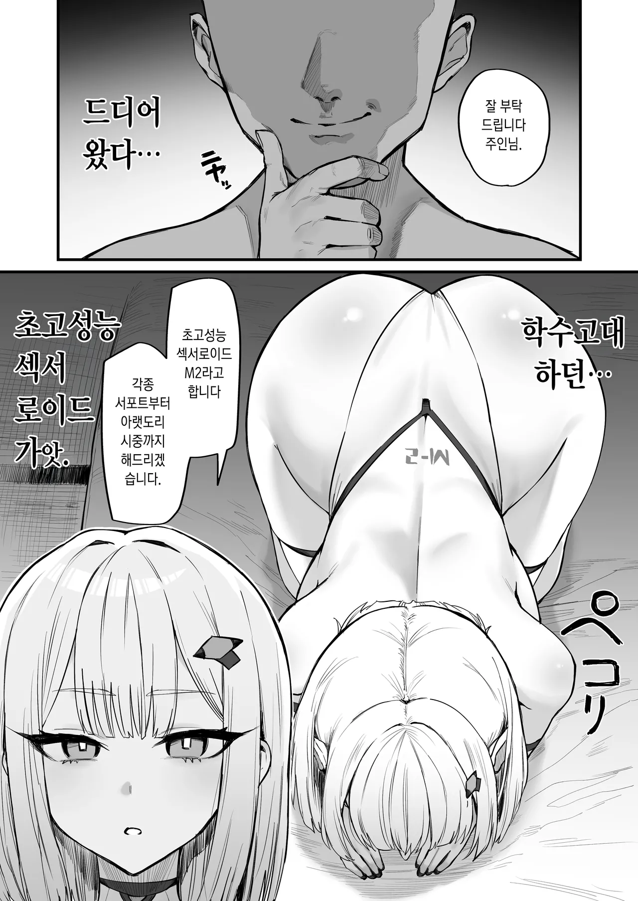 Kanari Jiga ga Tsuyome no Choukouseinou Sexaroid | 자아가 꽤 강한 초고성능 섹서로이드 page 2 full