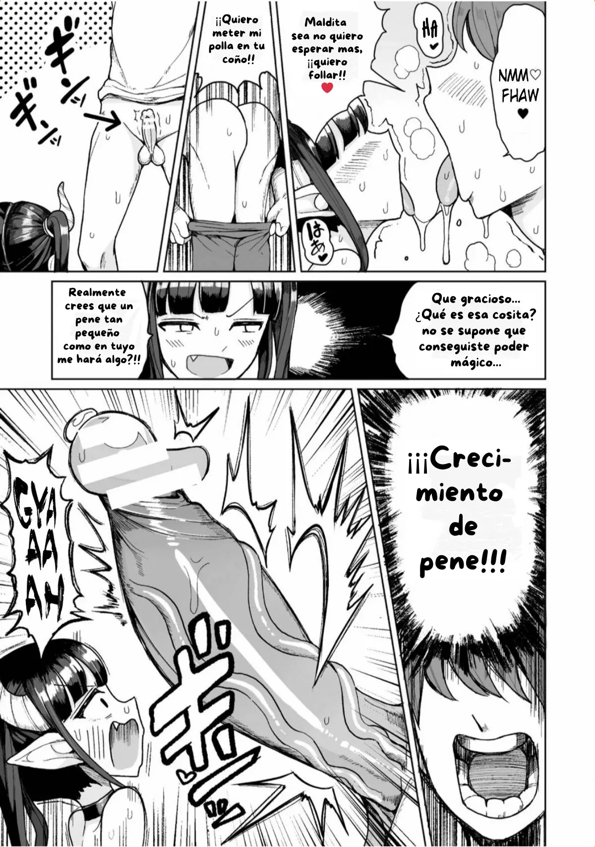 Namaiki Loli Succubus o Mahou no Kubiwa de Onahole ni Shichae!! | ¡¡Coonvirtiendo a la Descarada Loli Súcubo en un Masturbador con un Collar Mágico!! page 7 full