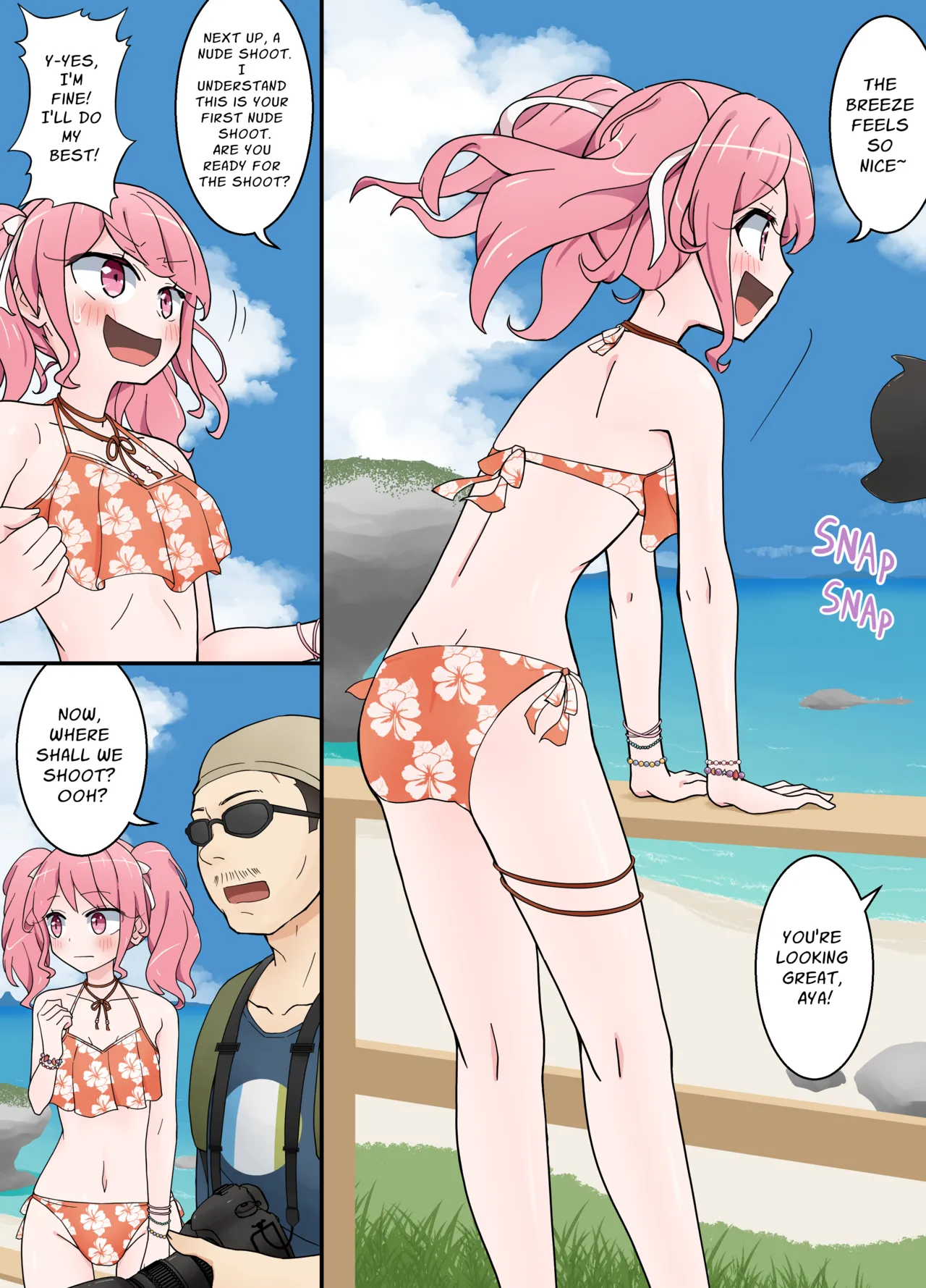 Aya's first nude photo shoot page 1 full