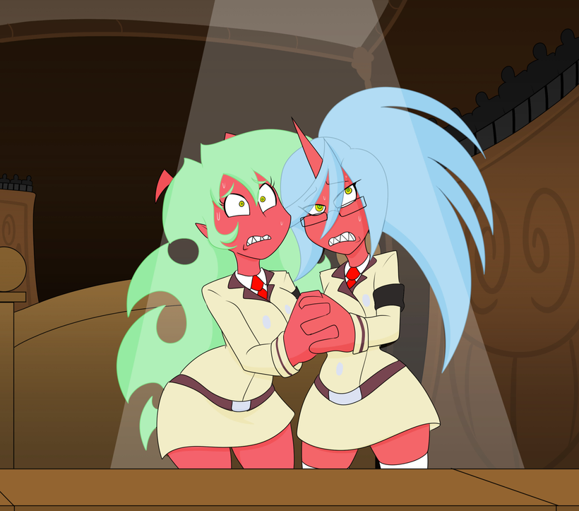 Demon Balloons - Scanty &amp; Kneesocks page 1 full