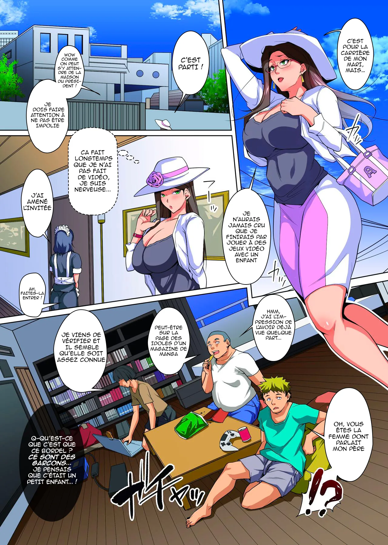 Douga Haishin de Hamerareta Hitozuma ~ L'ancienne idole se laisse séduire par le fils du président pour protéger son mari ~ page 4 full