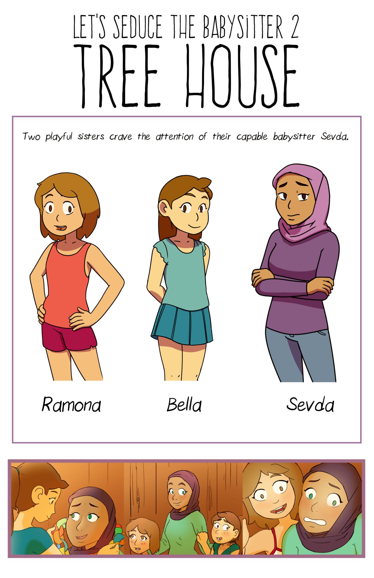 Let's seduce the baby sitter 2 - Tree House page 2 full