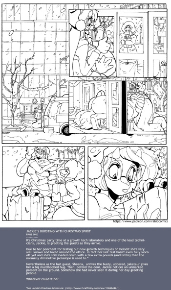 Jackie's Bursting with Christmas Spirit cover