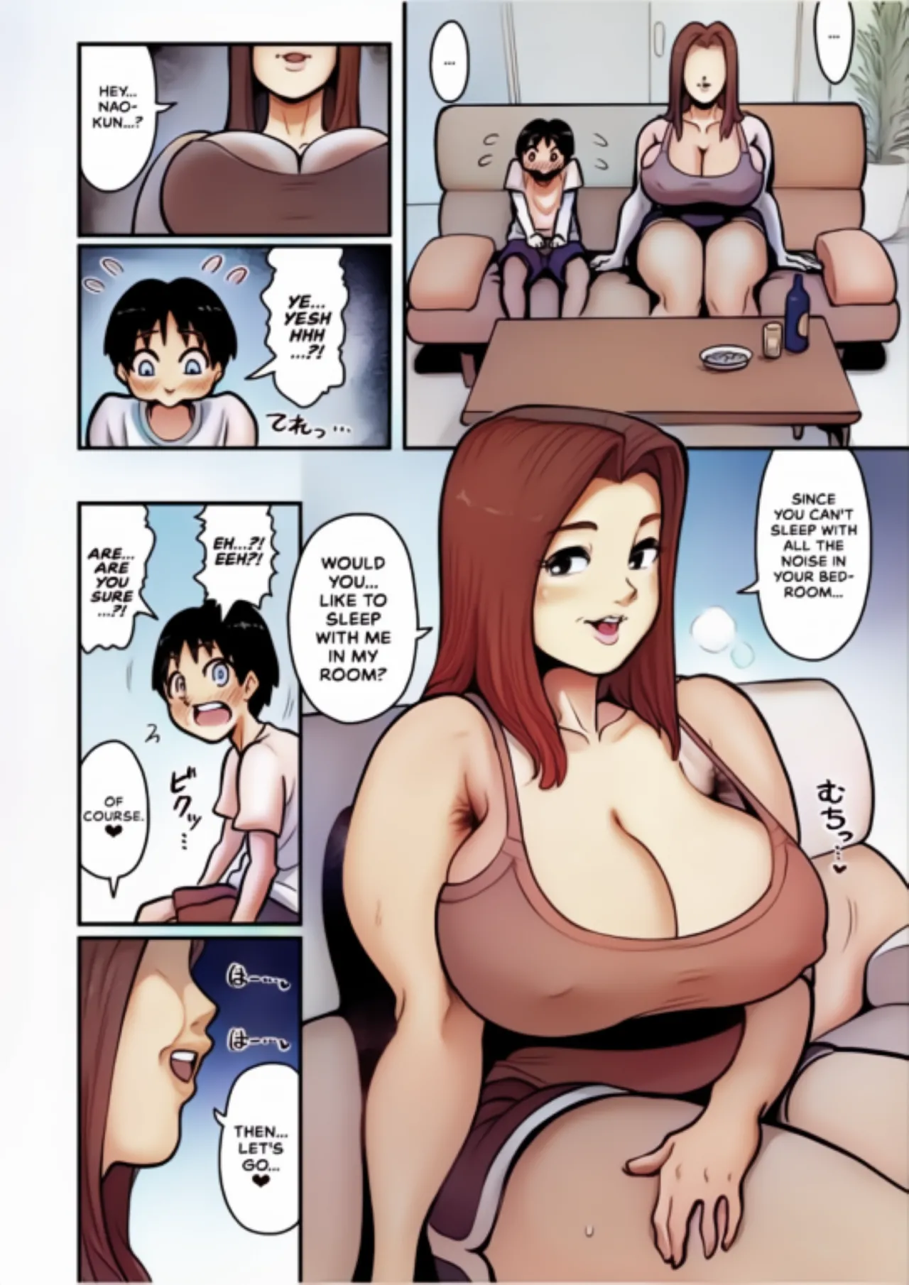 Extremely Busty Aunt Mates With Relative's Kid page 7 full