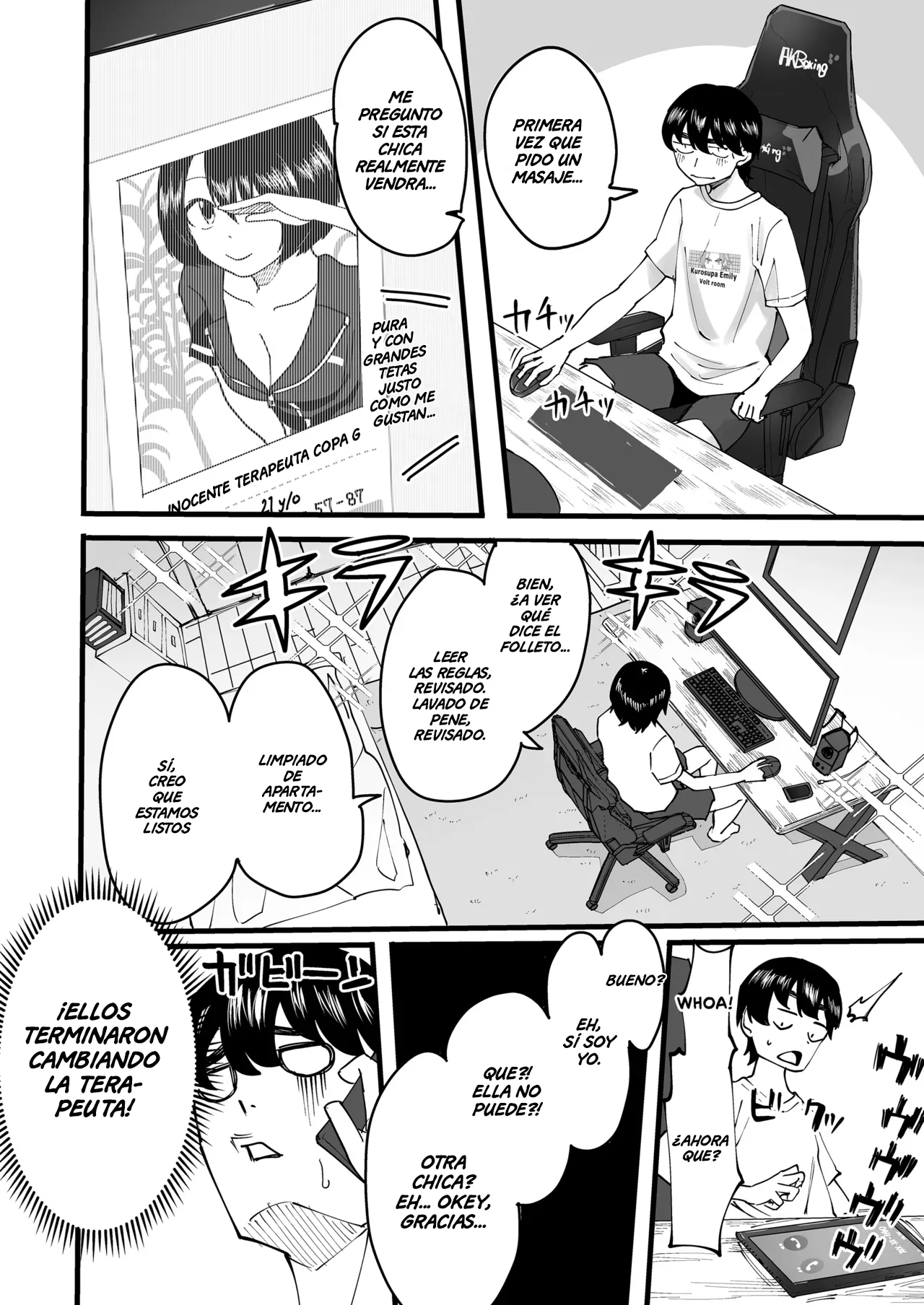 Kurogal Men-esthe Jou ga Yarasetekureru Hanashi | Un Masaje con Final Feliz Dado por una Bronceada Gyaru Terapeuta page 3 full