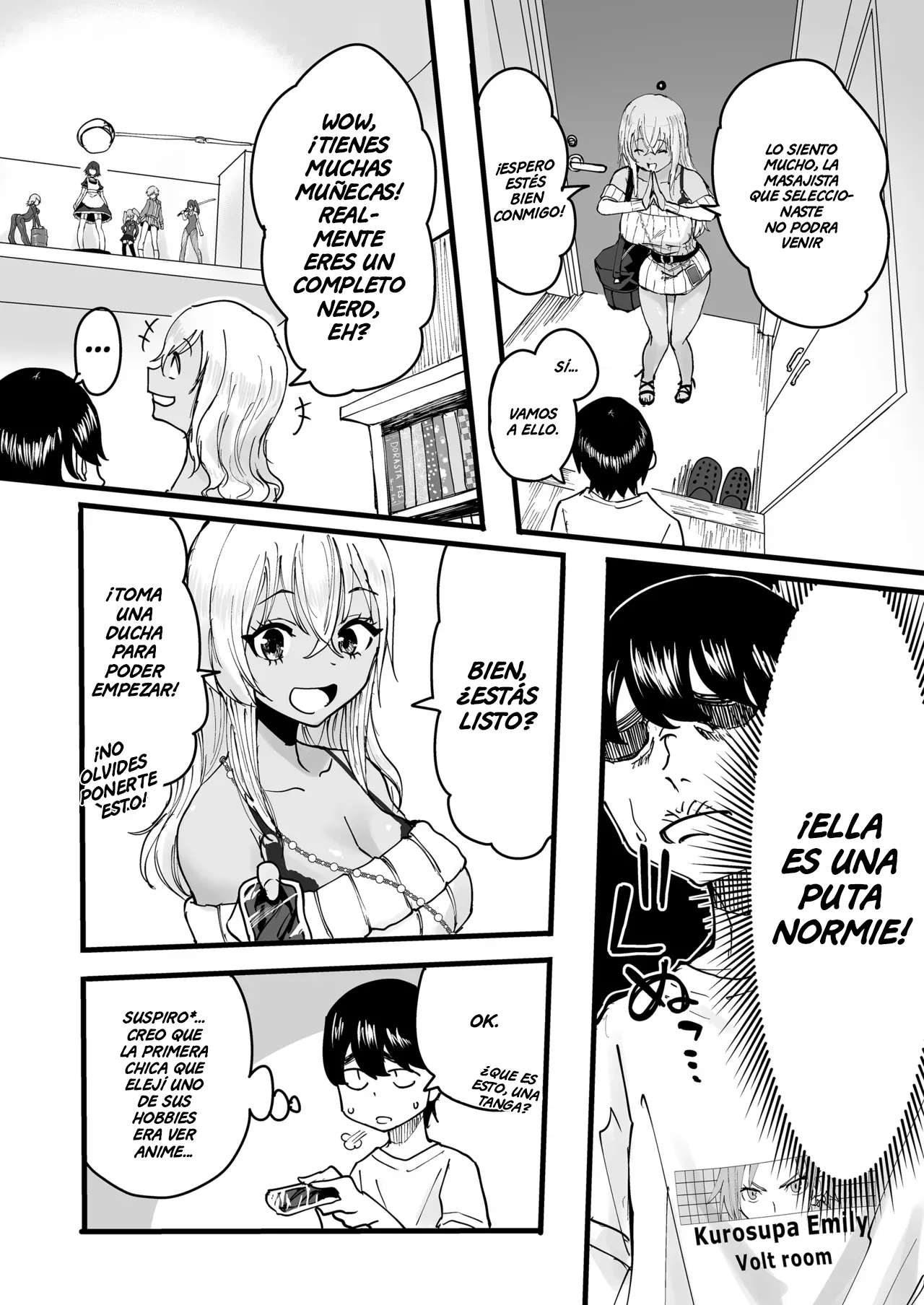 Kurogal Men-esthe Jou ga Yarasetekureru Hanashi | Un Masaje con Final Feliz Dado por una Bronceada Gyaru Terapeuta page 5 full