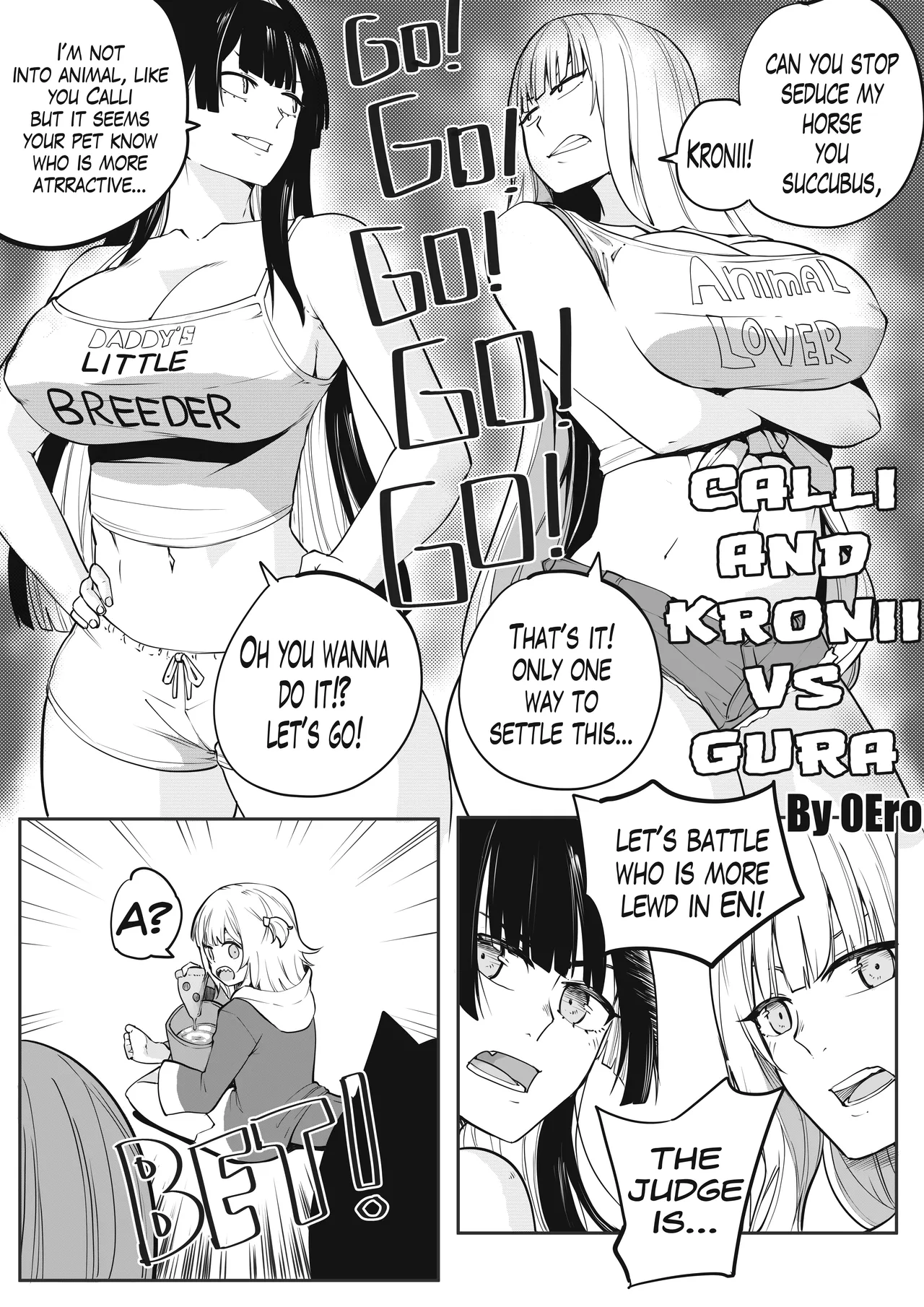 Calli &amp; Kronii vs Gura page 1 full