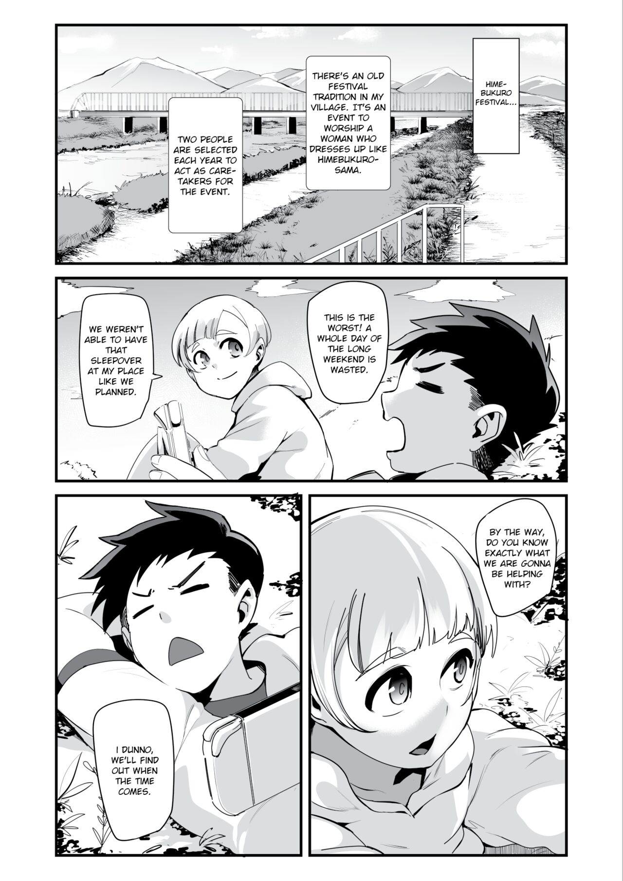 Himebukuro-Sama | At the Village's Mysterious Festival, We Were Turned Into Ejaculation Dolls Just To Impregnate the Onee-sans page 4 full