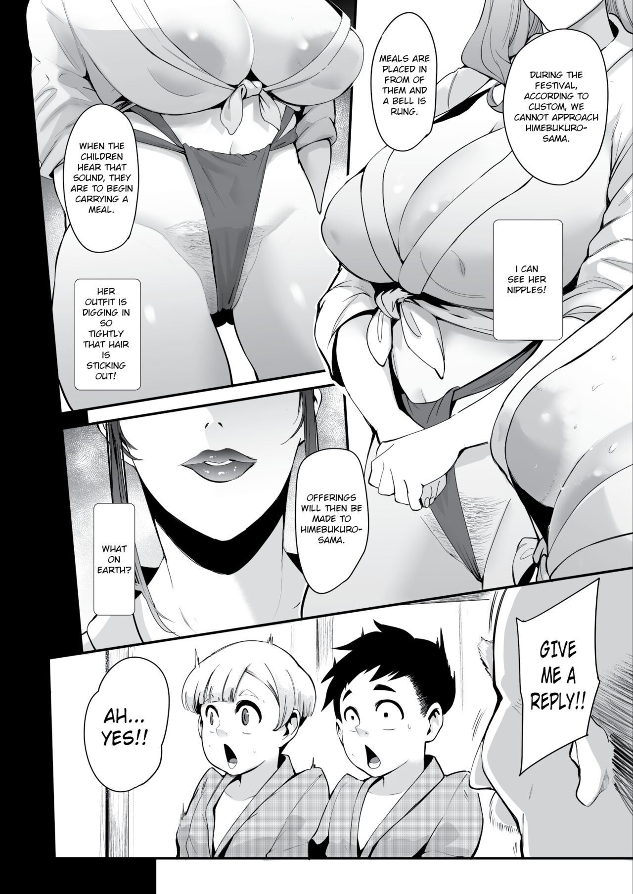 Himebukuro-Sama | At the Village's Mysterious Festival, We Were Turned Into Ejaculation Dolls Just To Impregnate the Onee-sans page 8 full