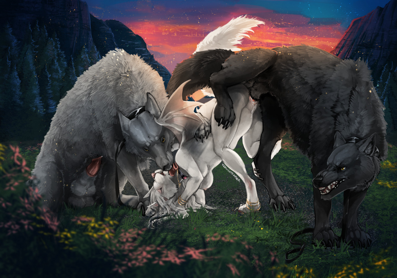 Women and Furries Tied by Animals page 8 full