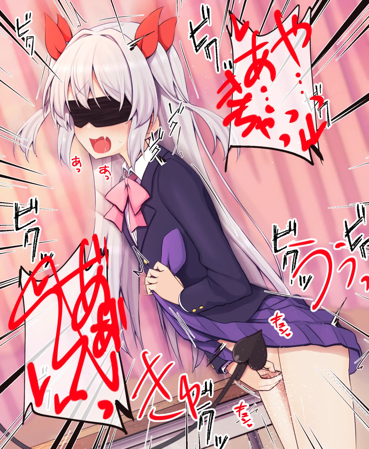 【目隠し.ver】サキュバスに見られながらオナニーさせられる女の子 page 5 full