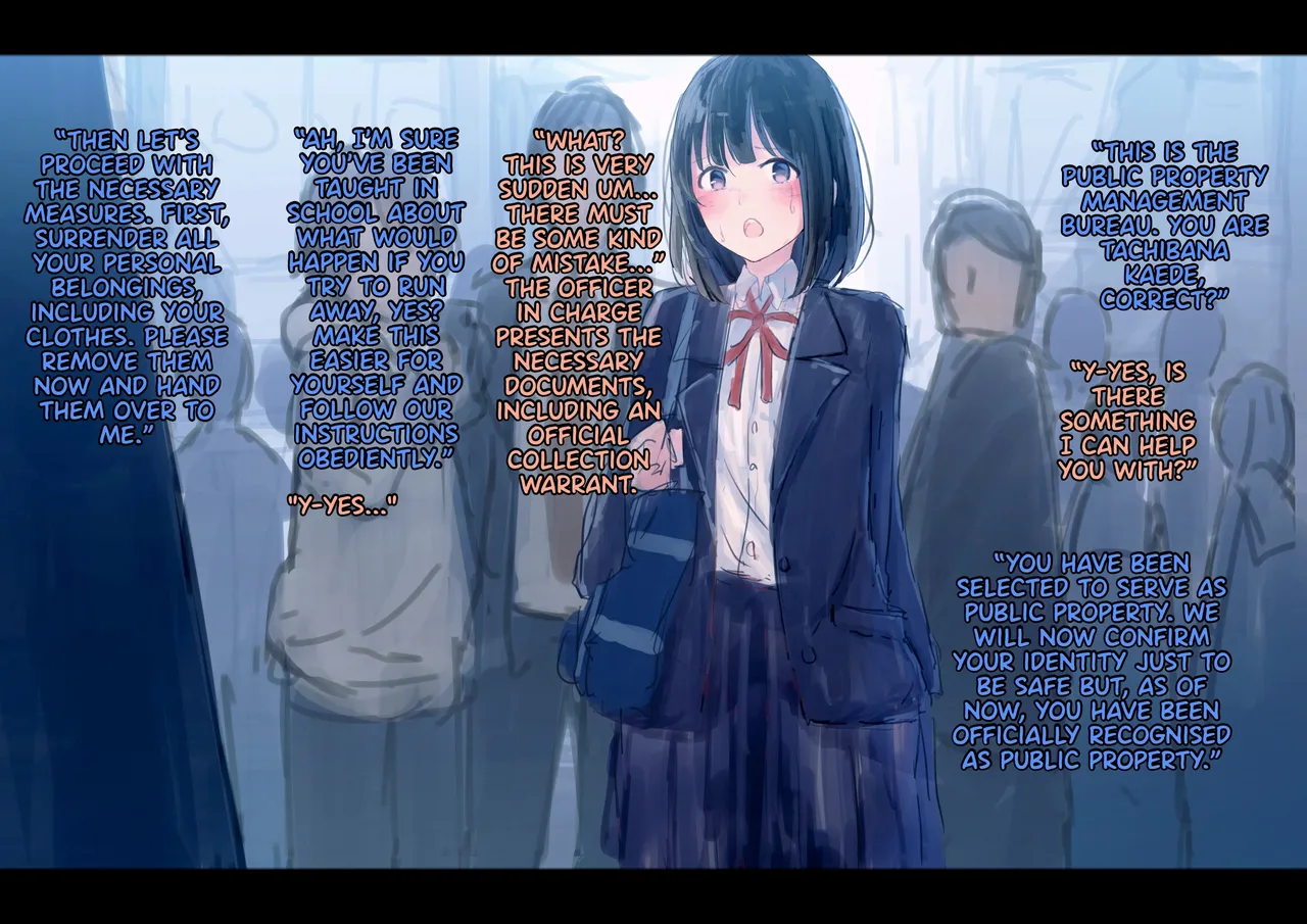 Kouyuubutsu Shoujo ~Kuni kara Jinken o Hakudatsu Saremono to Shite Atsukawareru Onnanoko no Hanashi~ | Public Property Girls ~A story about a girl deprived of her human rights by the state and treated as an object~ page 4 full