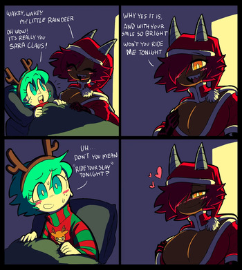 A lil Christmas comic cover