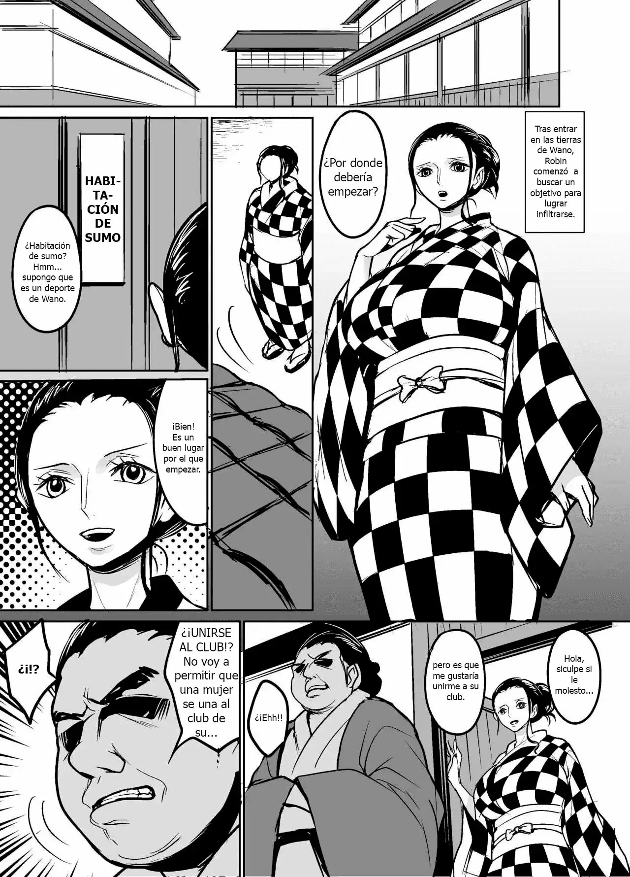 Wano Kuni ni Sumou-tori to Shite Sennyu Shite Shimatta Koukogaku-sha | La Arqueóloga que se Infiltró en el País de Wano como Luchadora de Sumo page 2 full